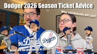 Dodgers 2026 Season Ticket Advice - the 2026 Promotions and Giveaways announcement