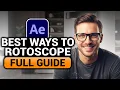 How To Rotoscope in After Effects 100 WORKS NO Yapping To The Point FAST EASY