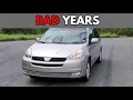 Toyota Sienna Best Years Worst Years to Avoid