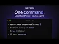 Single Command for AI-First Local WordPress Dev Environments using Katalyst