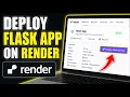 How to download and deploy a Python Flask app to Render - Complete Guide