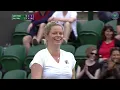 Kim Clijsters gives man tennis skirt for hit at Wimbledon 2017