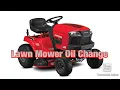 CRAFTSMAN Lawn Mower Oil And Filter Change
