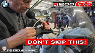 BMW R1200GS Front Brake Fluid Change Step-by-Step DIY Save Money Stay Safe