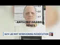 Tennessee governor not intervening in execution of death row inmate Darrell Hines