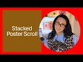 Stacked poster scroll effect in Readymag