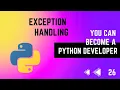 Exception Handling in Python Python Tutorial Series in Tamil Error Makes Clever Academy