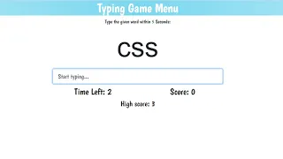 Simple Typing Game using JavaScript