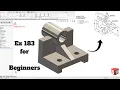 Exercise 183 for beginners SolidWorks Tutorial SolidWorks Sectioning