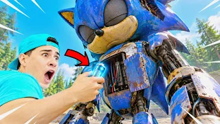 LIGUEI O ROBÔ SONIC ABANDONADO!! 💥🤯 - (ELE LIGOU...) - Garrys Mod