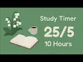 Download Lagu Lily of the valley - 10 Hour Study Timer ( Pomodoro 25/5 ) Lapidic Garden , No music