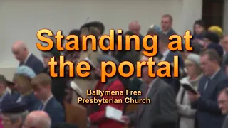 standing at the portal