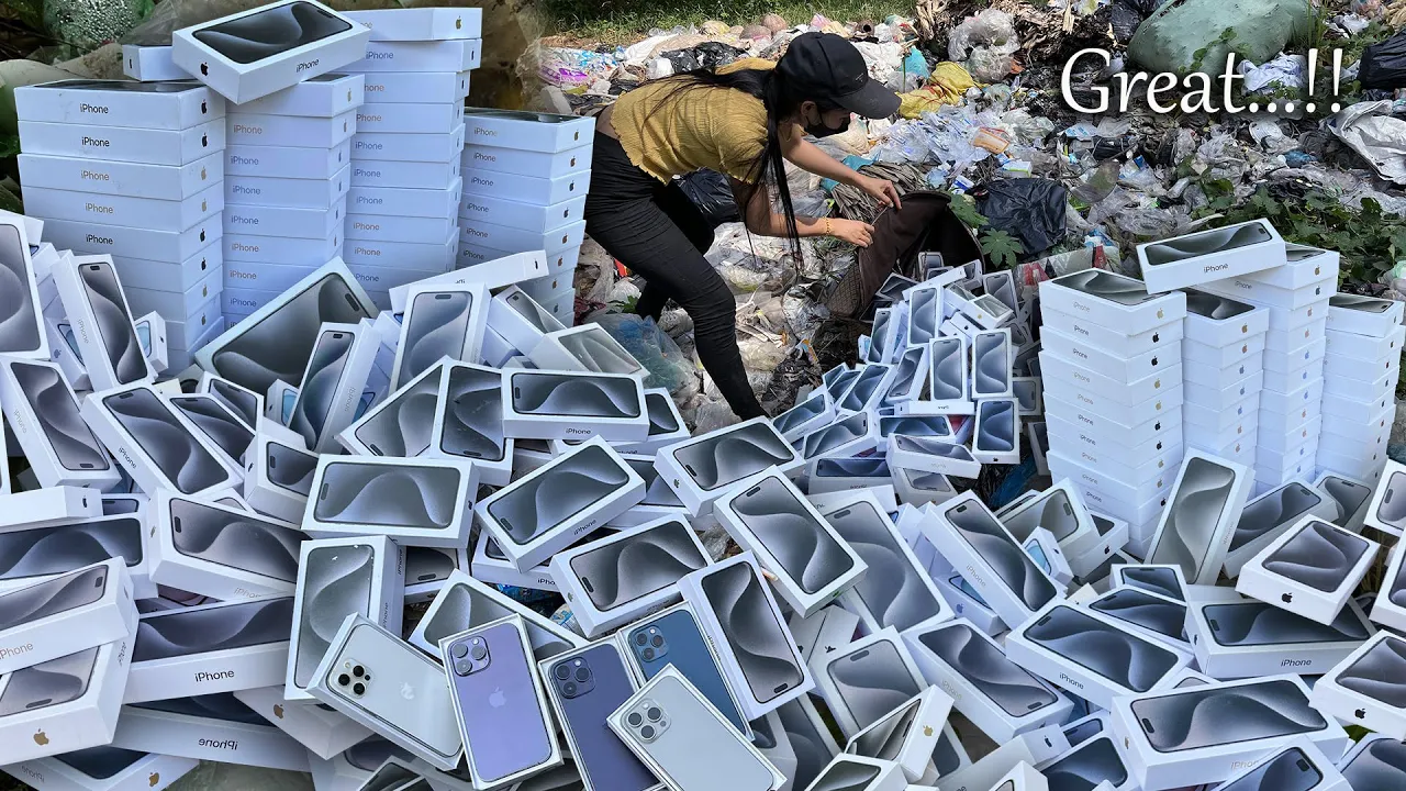 Great!! i Found Apple Brand New iPhone 15 Series in the Garbage Dump