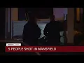 Mansfield police investigating drive-by shooting that sent 5 to the hospital suspect still at large