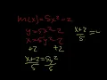 3-10 Inverse Functions Variable Exchange Method Part 2