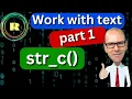 Text Manipulation in R with str - c R Programming for beginners