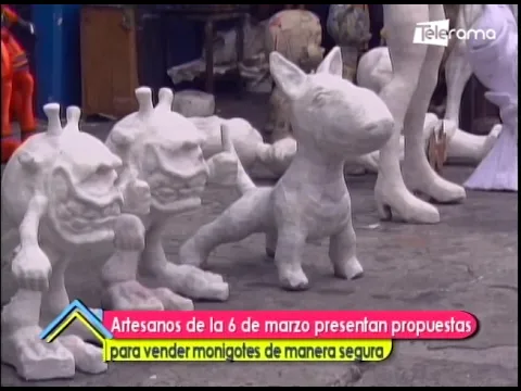 Artesanos de la 6 de marzo presentan propuestas para vender monigotes de manera segura