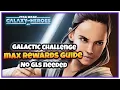 SWGoH - Galactic Challenge on the Death Star vs Empire Easy feats in just 2 battles NO GLs