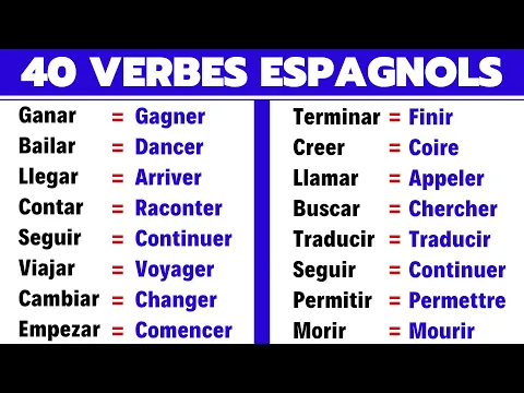 Download MP3 Liste de 40 VERBES très utilisés et très utiles en ESPAGNOL pour débutants | apprendre l'espagnol
