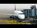 Full Flight Delta Connection E170 Pittsburgh to New York-LaGuardia PIT-LGA