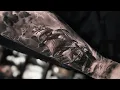 PART TWO ship tattoo time lapse SHORT VERSION second session of nautical themed half sleeve