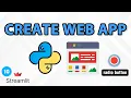 Radio Button Widget - Web App with Python Streamlit Lesson 10