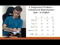 3 - Unbalanced Maximization type