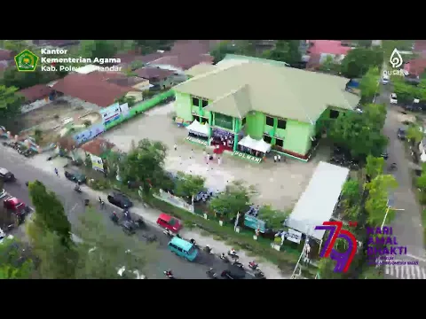 Tampak dari udara HAB 79 KEMENAG POLMAN