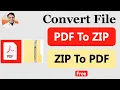 Convert PDF File To ZIP File Online Free Convert Zip File To PDF File Online
