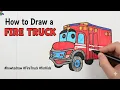 How to draw a Fire Truck