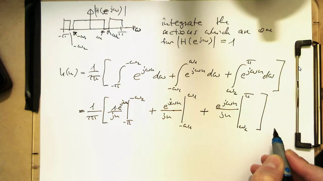 FIR design/windowing: complete bandstop demo in Python (0004,Py)
