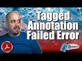 How to fix the Tagged Annotation Failed error Adobe Acrobat Pro DC