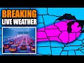 🔴LIVE - Winter Storm Coverage With Storm Chasers On The Ground - Live Weather Channel...