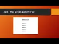 Java star pattern - English