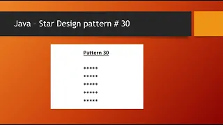 Java star pattern - English