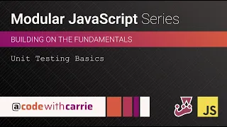 Unit Testing Basics Modular JavaScript Series