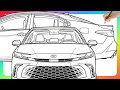 Coloring Toyota Camry 2026 Detailed Coloring Process