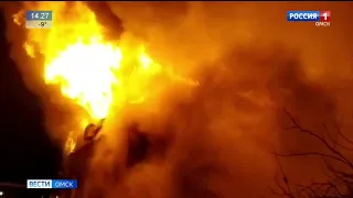 Пожар повышенного ранга сложности сегодня рано утром тушили спасатели