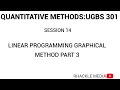 SESSION 14 linear programming PART3 UGBS 301