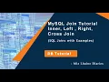 MySQL Join Tutorial Inner Left Right Cross Join SQL Joins with Examples