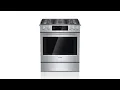 Bosch 800 5-Burner 4 8-cu ft Self-Cleaning True Convection Slide-in Gas Range