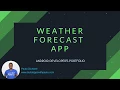 Android Developer s Portfolio - Build a Forecast Weather App