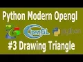 Python Opengl PyOpengl Drawing Triangle