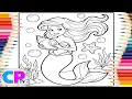 Little Mermaid in Deep Coloring Coloring Pages