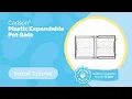 Carlson Expandable Plastic Pet Gate - Install Tutorial
