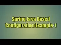 2 Spring Java Based Configuration Example-1