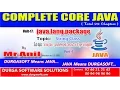java lang package - String class