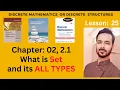 Lesson 25 Types of Set in Discrete Mathematics with Examples