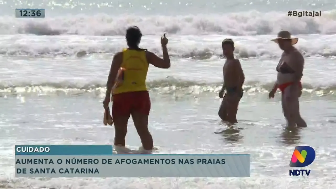 Aumenta o número de afogamentos nas praias de Santa Catarina