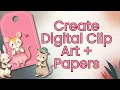 Create Sell Digital Clip Art Pattern Paper AI Generator Canva Repper Tutorial